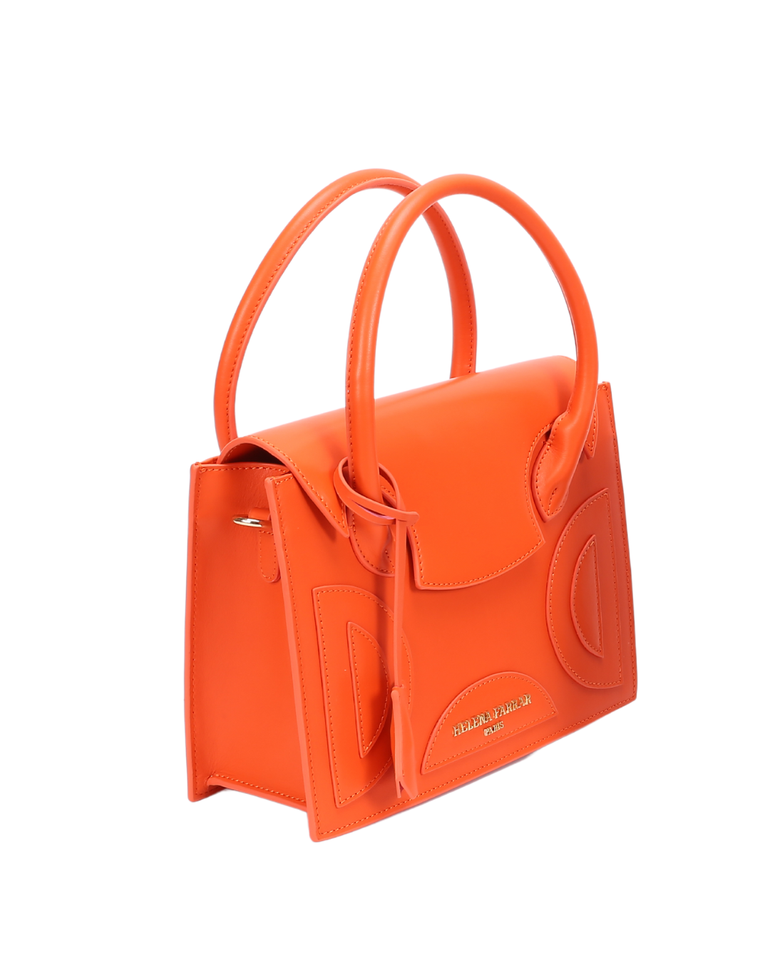 MEDIUM LUNA BAG | PAPAYA ORANGE LEATHER