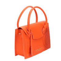 MEDIUM LUNA BAG | PAPAYA ORANGE LEATHER