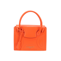 MEDIUM LUNA BAG | PAPAYA ORANGE LEATHER