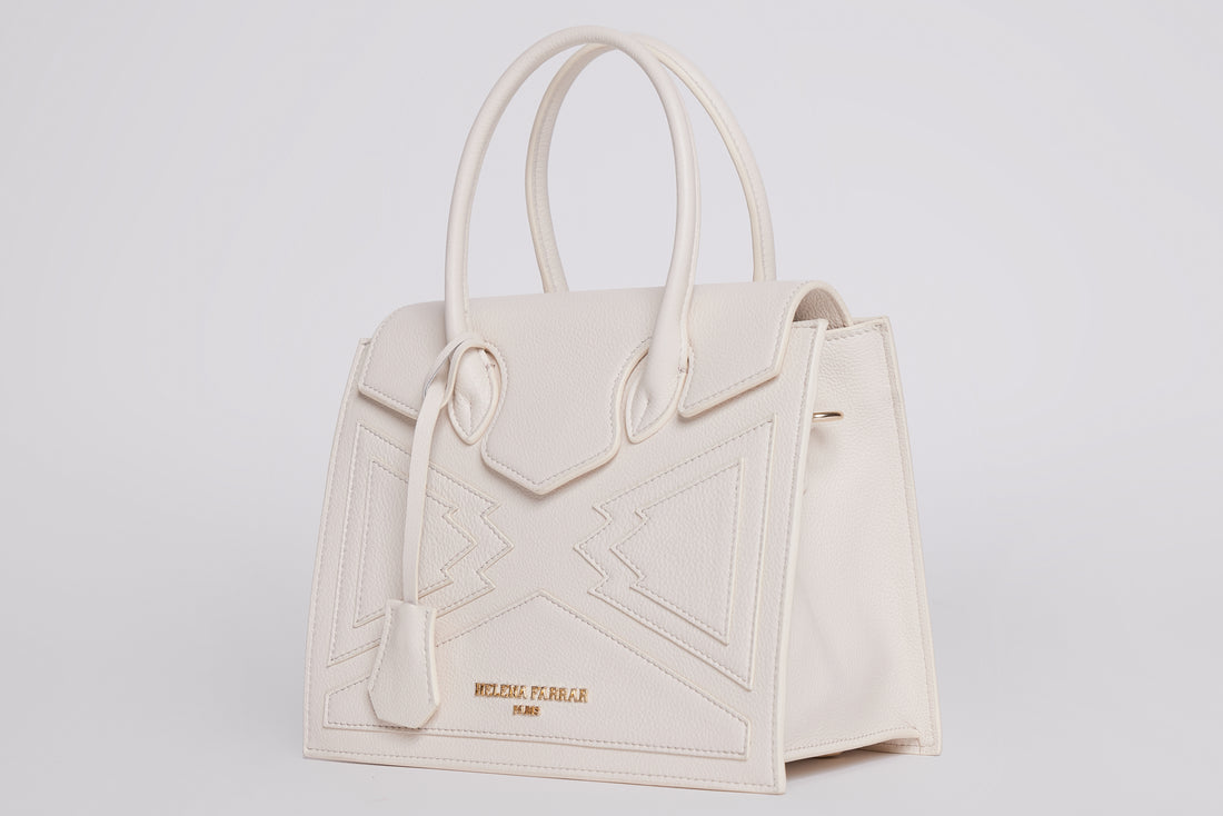 MEDIUM CROWN  BAG | OATMEAL LEATHER