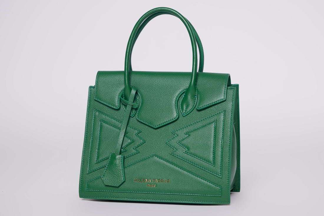 MEDIUM CROWN BAG | GRASS GREEN LEATHER