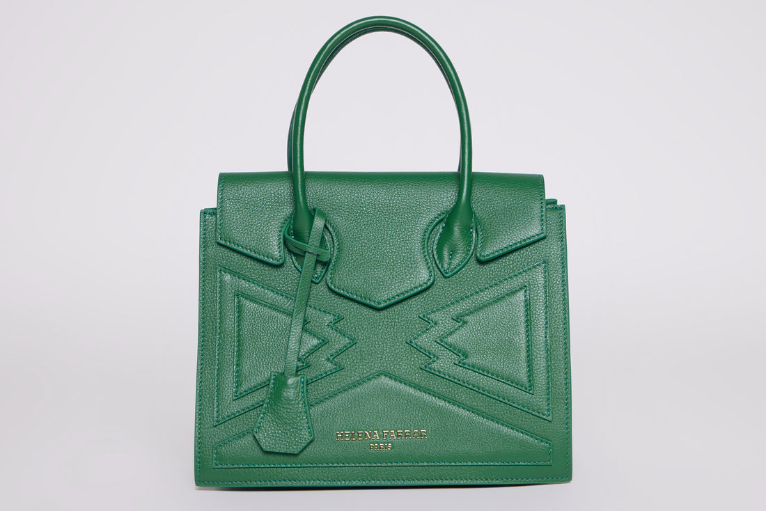 MEDIUM CROWN BAG | GRASS GREEN LEATHER