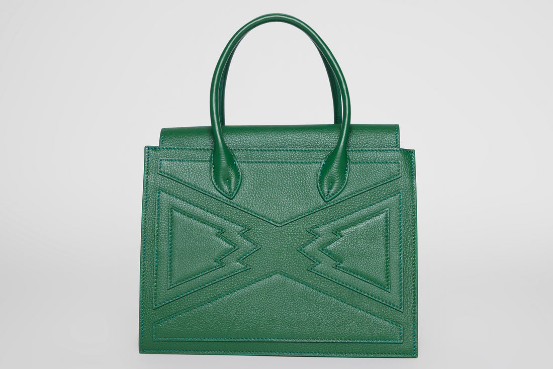 MEDIUM CROWN BAG | GRASS GREEN LEATHER