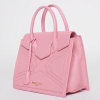 LARGE CROWN BAG | FLAMINGO PINK LEATHER