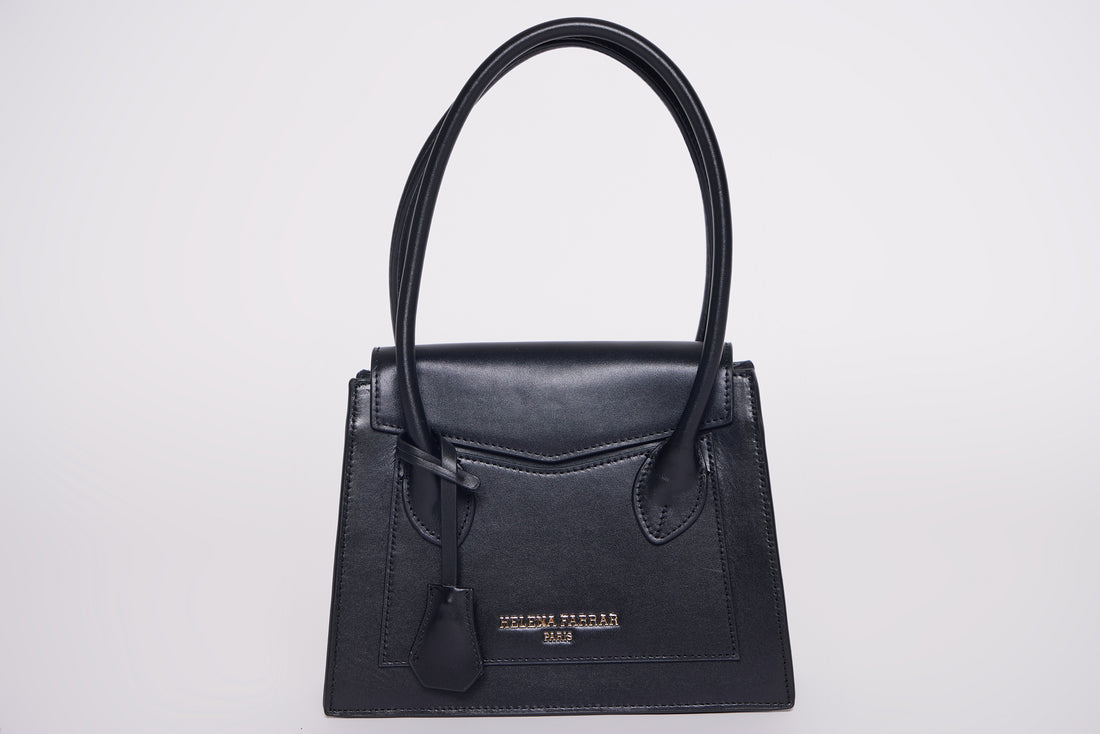 MEDIUM MERCI BAG | BLACK LEATHER