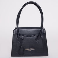 MEDIUM MERCI BAG | BLACK LEATHER