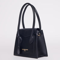 MEDIUM MERCI BAG | BLACK LEATHER