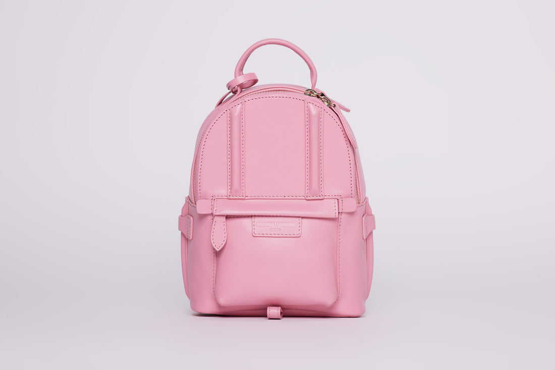 MINI LENA BACKPACK BAG | LOLLIPOP PINK LEATHER