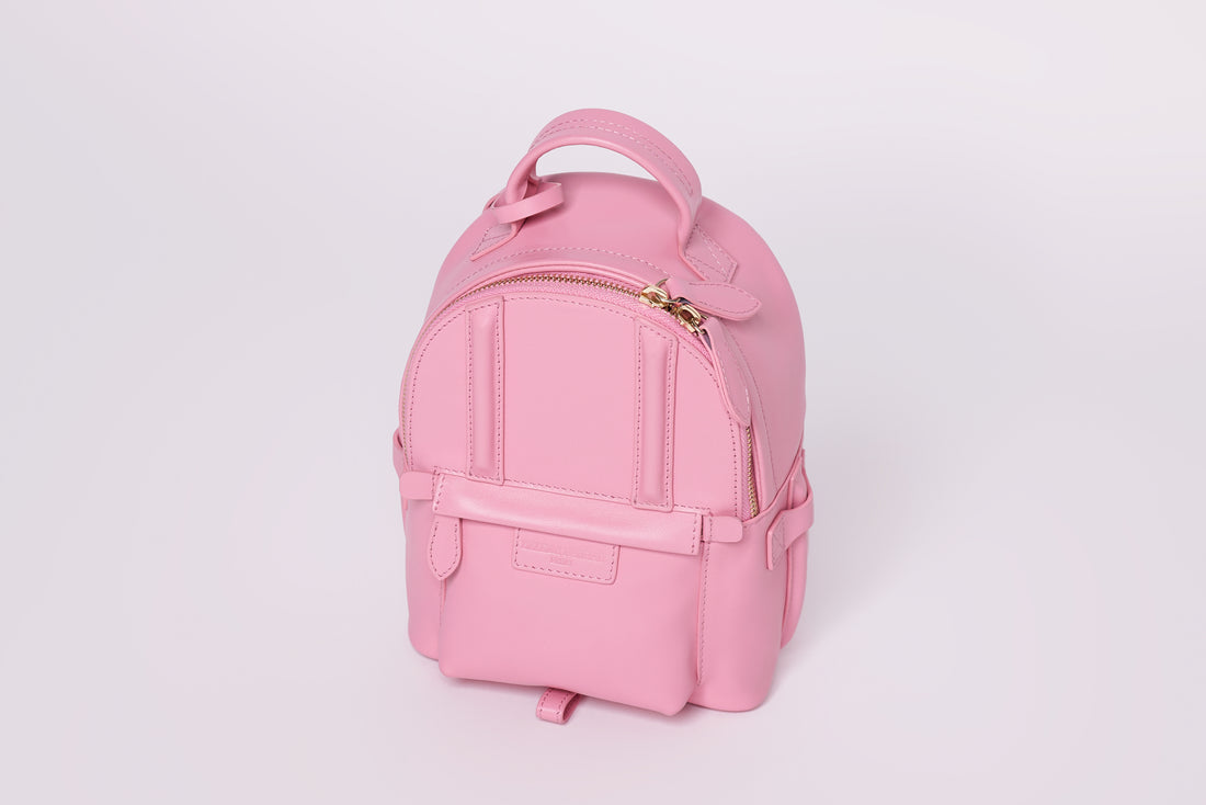 MINI LENA BACKPACK BAG | LOLLIPOP PINK LEATHER