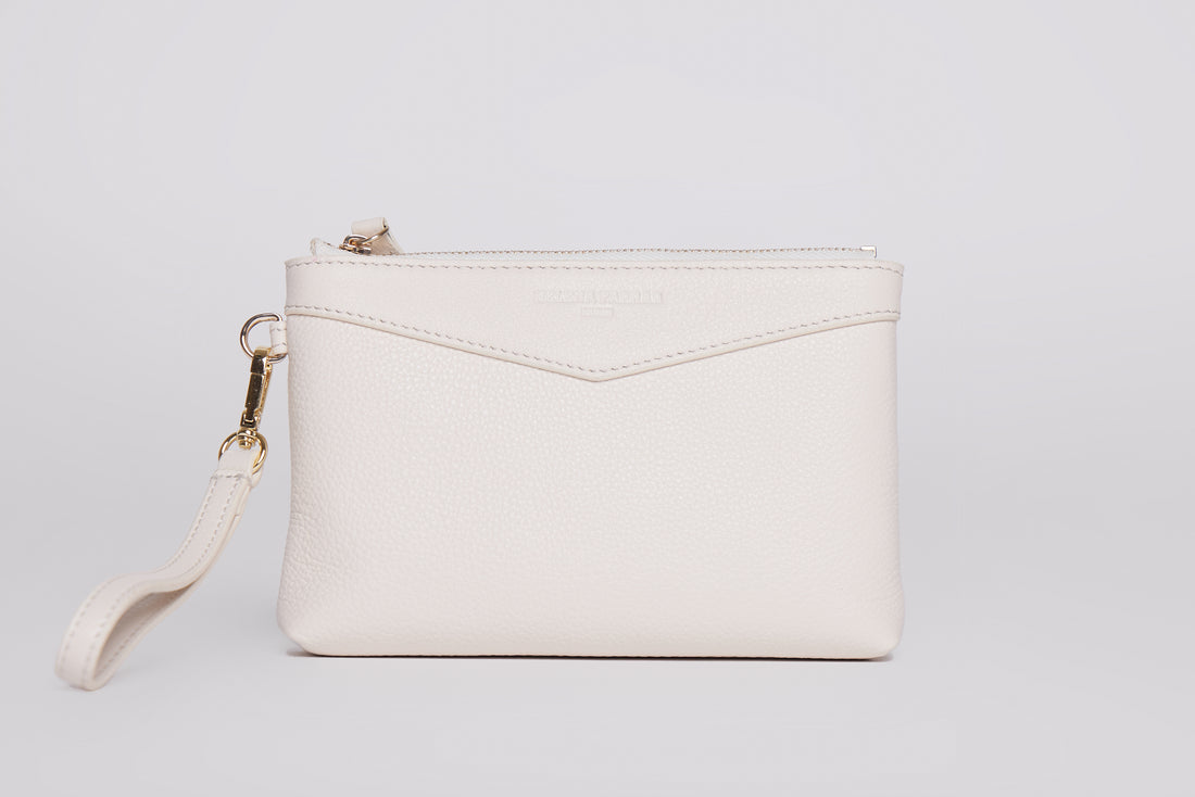 HELEN POUCH | OATMEAL LEATHER