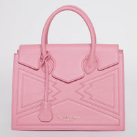 LARGE CROWN BAG | FLAMINGO PINK LEATHER