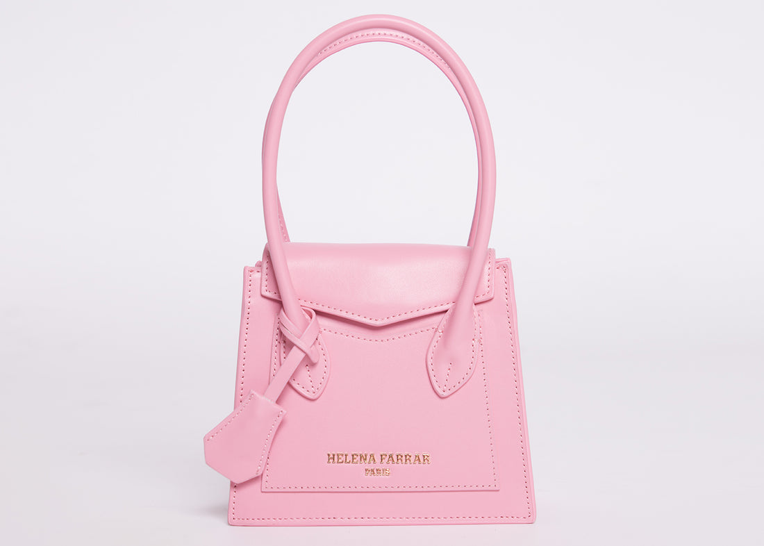 Pink Leather Mini crossbody bag