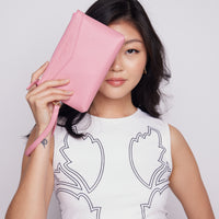 HELEN POUCH | FLAMINGO PINK LEATHER
